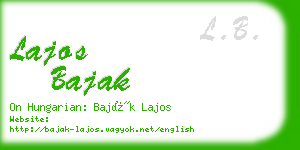 lajos bajak business card